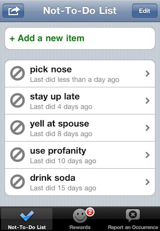 Not-To-Do List
