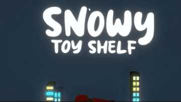 Snowy Toy Shelf